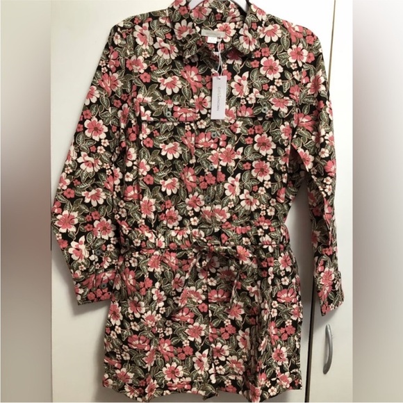 Outerknown SEA Small Hawaiian Floral Print organic Romper Size Small Jumpsuit - Picture 5 of 5